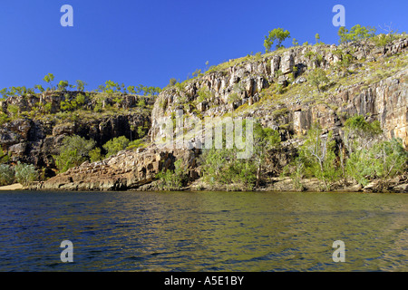 Paesaggio roccioso, Australia, Nord Territority, Katherine Gorge NP, Nimiluk NP Foto Stock