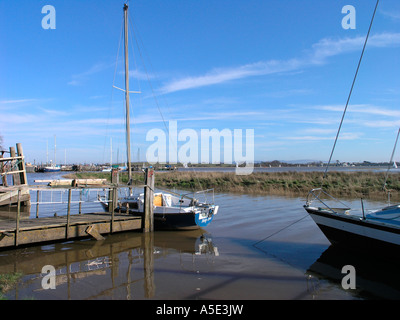 Skippool Creek e il fiume Wyre estuary Foto Stock