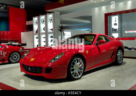 2007 con la Ferrari 599 GTB Fiorano al North American International Auto Show, 2007 Foto Stock