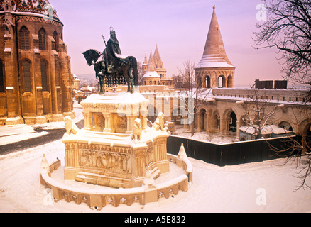 Fishermans Bastion Budapest Ungheria Foto Stock