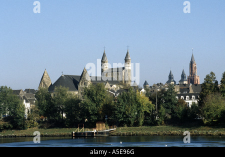 Maastricht, Blick über die Maas Foto Stock