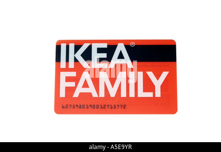 Ikea Family carta fedeltà Foto Stock