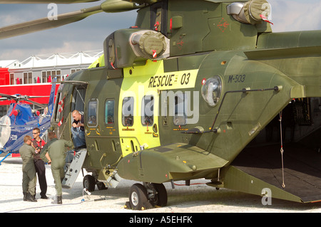 Augusta Westland Merlin Salvataggio in elicottero Foto Stock