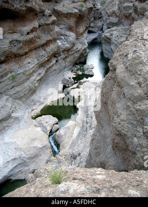 Wadi Shab, Oman Foto Stock