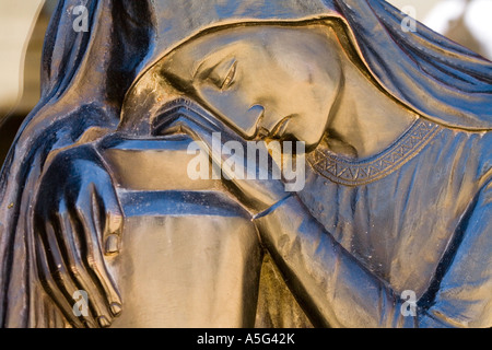 Dettaglio nella Recoleta Cemetery Il Cimitero della Recoleta Buenos Aires Argentina America del Sud Foto Stock