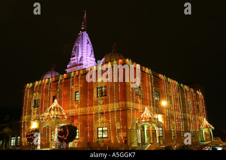 Diwali celebrazione presso Shree Swaminarayan tempio di Willesden Green Foto Stock