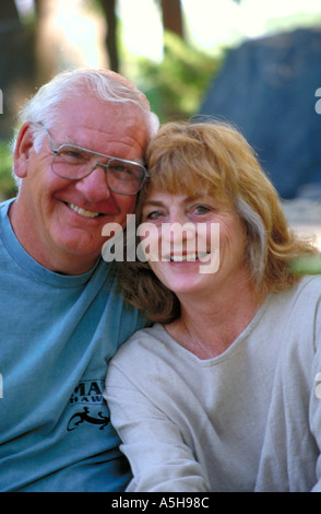 Affettuosa Coppia Matura ritratto Foto Stock