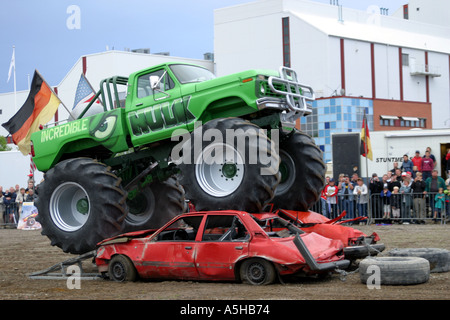 Monster truck show Foto Stock