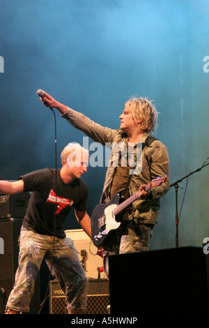 L'allarme in concerto a Cardiff Galles del Sud GB UK 2006 Foto Stock