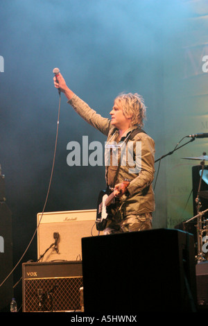 L'allarme in concerto a Cardiff Galles del Sud GB UK 2006 Foto Stock