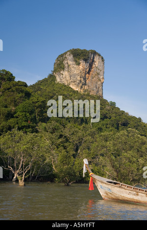 East Railay o Railey Beach laguna, Provincia di Krabi Thailandia Foto Stock