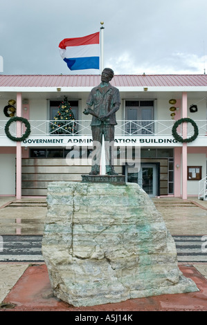 Statua del dottor Claude Wathey, (l'uomo Ole) 1923-1993, Philipsburg Foto Stock