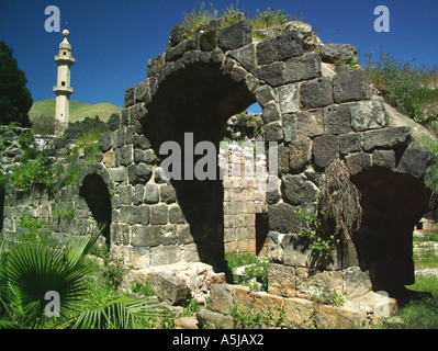 Rovine romane di Hamat Gader Israele Foto Stock