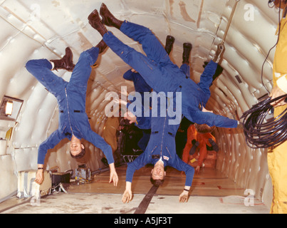 Gli astronauti esperienza Apesanteur in KC-135. 1978 Foto Stock