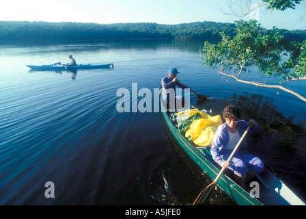 Florida Everglades National Park in kayak il deserto per via navigabile Foto Stock