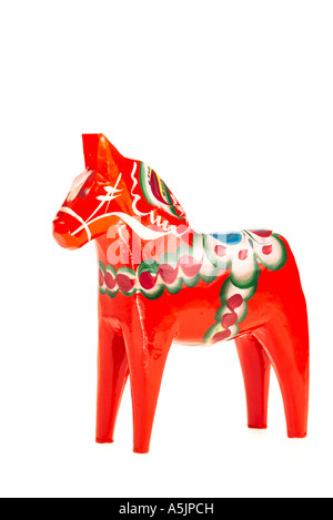 Fatte a mano da Dalahorse Nusnas Svezia Foto Stock