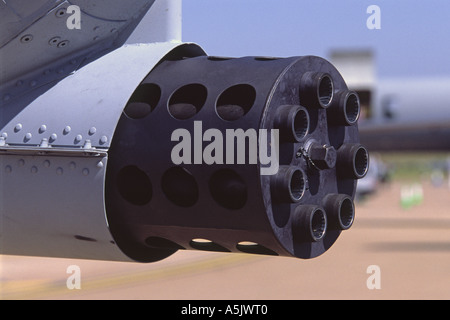 Fairchild A-10A Thunderbolt II General Dynamics GAU-8/un vendicatore 30mm Gatling Gun Foto Stock