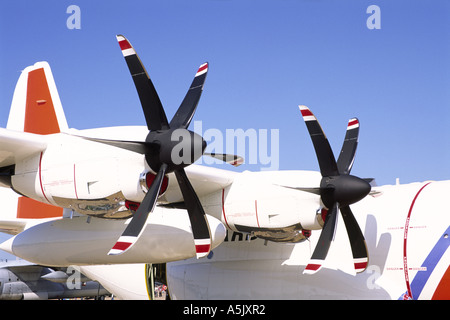 Lockheed HC-130J Hercules composito Dowty pale di elica Foto Stock