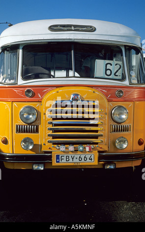Vecchia città bus nella valletta, La Valletta, Malta Foto Stock