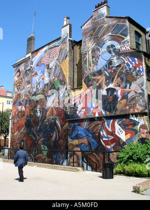 Cavo murale di strada Foto Stock