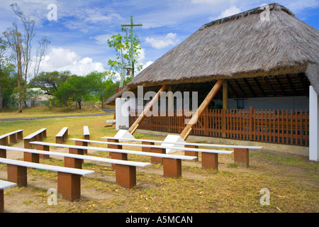 "Notre Dame de Fatima' - ^open-air chiesa nel sud di Mauritius Foto Stock