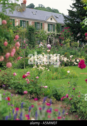 Monets giardino a Giverny Normandia Francia Foto Stock