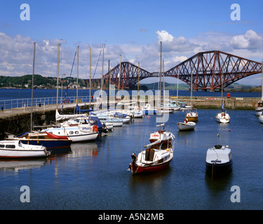 Gb - Scozia: south queensferry Porto e Ponte ferroviario Foto Stock