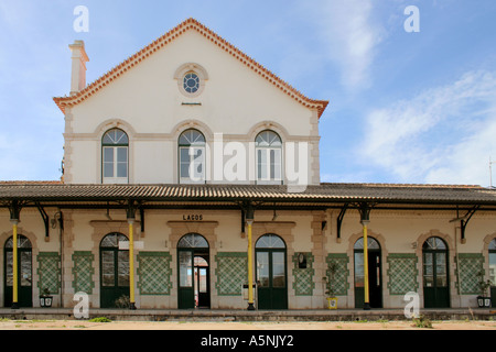 Vecchia Stazione Ferroviaria a Lagos Algarve Portogallo Foto Stock