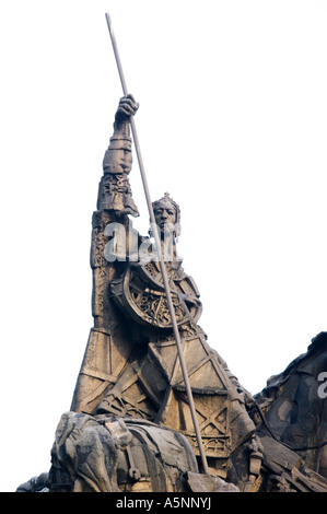 Un monumento di Asens Veliko Tarnovo antica capitale della Bulgaria Est Europa Foto Stock