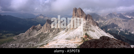 Il monte Averau dal Nuvolau Dolomiti Italia Foto Stock