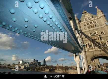 Il Tower Bridge, città di Londra. Foto Stock
