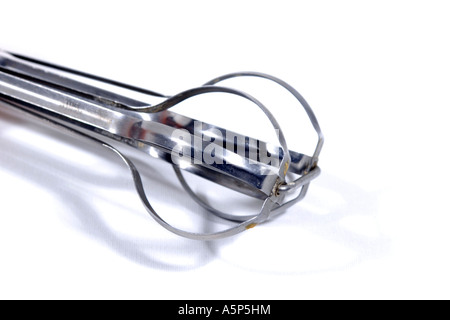 Azionato a mano teste frullino Foto Stock