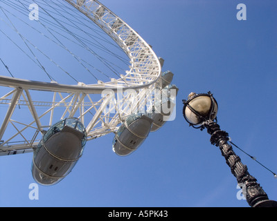 British Airways London Eye England Regno Unito da un punto di vista astratto Foto Stock