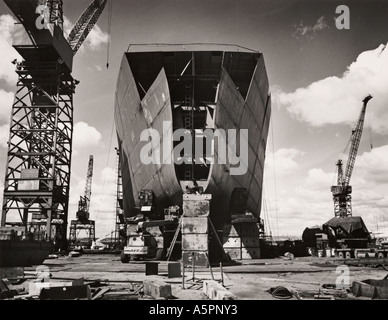 Smiths Dock cantiere Teesside 1986 prima della chiusura nel febbraio 1987 le Isole del Nord è stata l'ultima nave costruita presso il cantiere Foto Stock