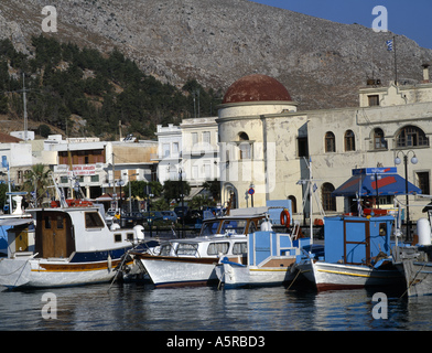 Pothia / Kalimnos Town, Vista diurna Foto Stock