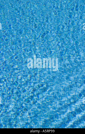 Pattern creato da ondulazioni in piscina Foto Stock