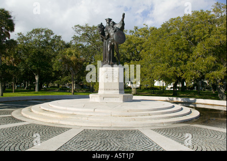 Punto di bianco i Giardini La batteria di Charleston, Carolina del Sud Foto Stock