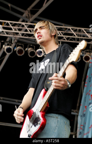 Busted Live a Oxford Regno Unito 31 08 03 parte nel Parco Fox FM Foto Stock