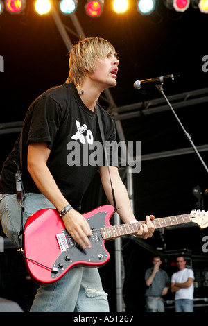 Busted Live a Oxford Regno Unito 31 08 03 parte nel Parco Fox FM Foto Stock