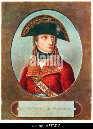 Bonaparte 1er Consul 1803 ritratto da C Moret dopo Appiani prima di Napoleone fece l imperatore Foto Stock