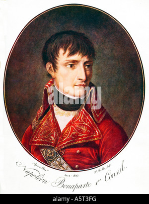 Napoleone Bonaparte 1er Consul da PM Allix dopo Appiani un ritratto dal 1803 Foto Stock