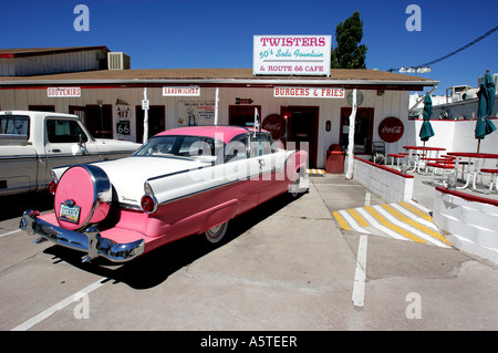 Noi WILLIAMS ritorcitoi una cena in stile anni cinquanta lungo la famosa Route 66 FOTO GERRIT DE HEUS Foto Stock