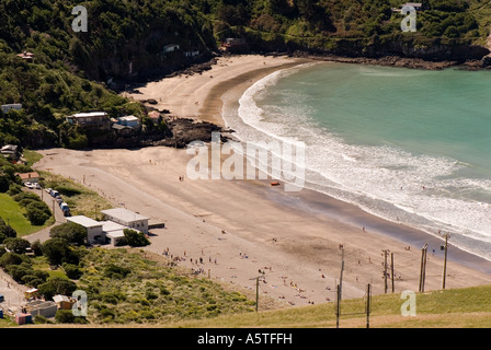 Taylors errore spiaggia vicino a Christchurch Nuova Zelanda. Foto Stock