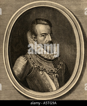 Alessandro Farnese Duca di Parma e Piacenza, 1545 - 1592. Italiano e nobile condottiero, Duca di Parma e Piacenza e Castro. Foto Stock