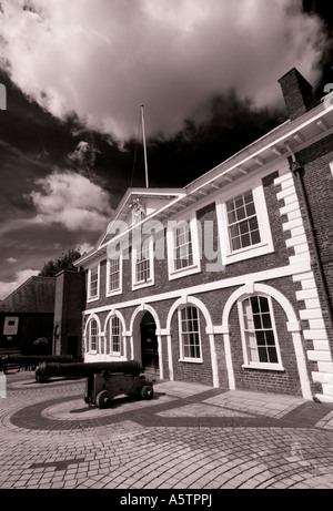 Il XVII secolo casa doganale, Exeter Devon, Inghilterra, Regno Unito Foto Stock