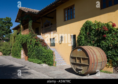 Cantina nella Valle di Colchagua vicino a Santa Cruz in centro Cile in Sud America Foto Stock