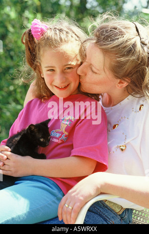 Madre e figlia Foto Stock