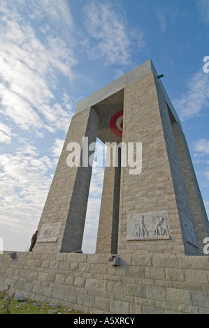 Un memoriale di guerra dedicato ai soldati turchi che hanno combattuto fuori il 1915 Gallipoli invasione alleata, situato in Gallipoli, Turchia Foto Stock