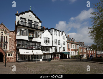 MOLLS COFFEE SHOP Cathedral Yard Square vicino Exeter Foto Stock