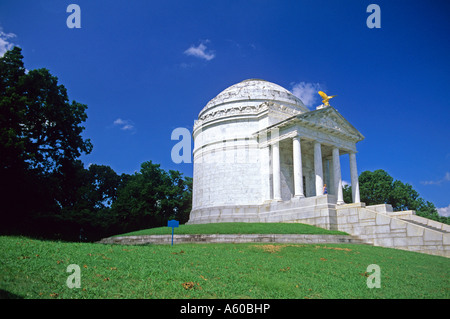 L'Illinois Monumento all'Vicksburg Military Park e campo di battaglia in Mississippi Foto Stock